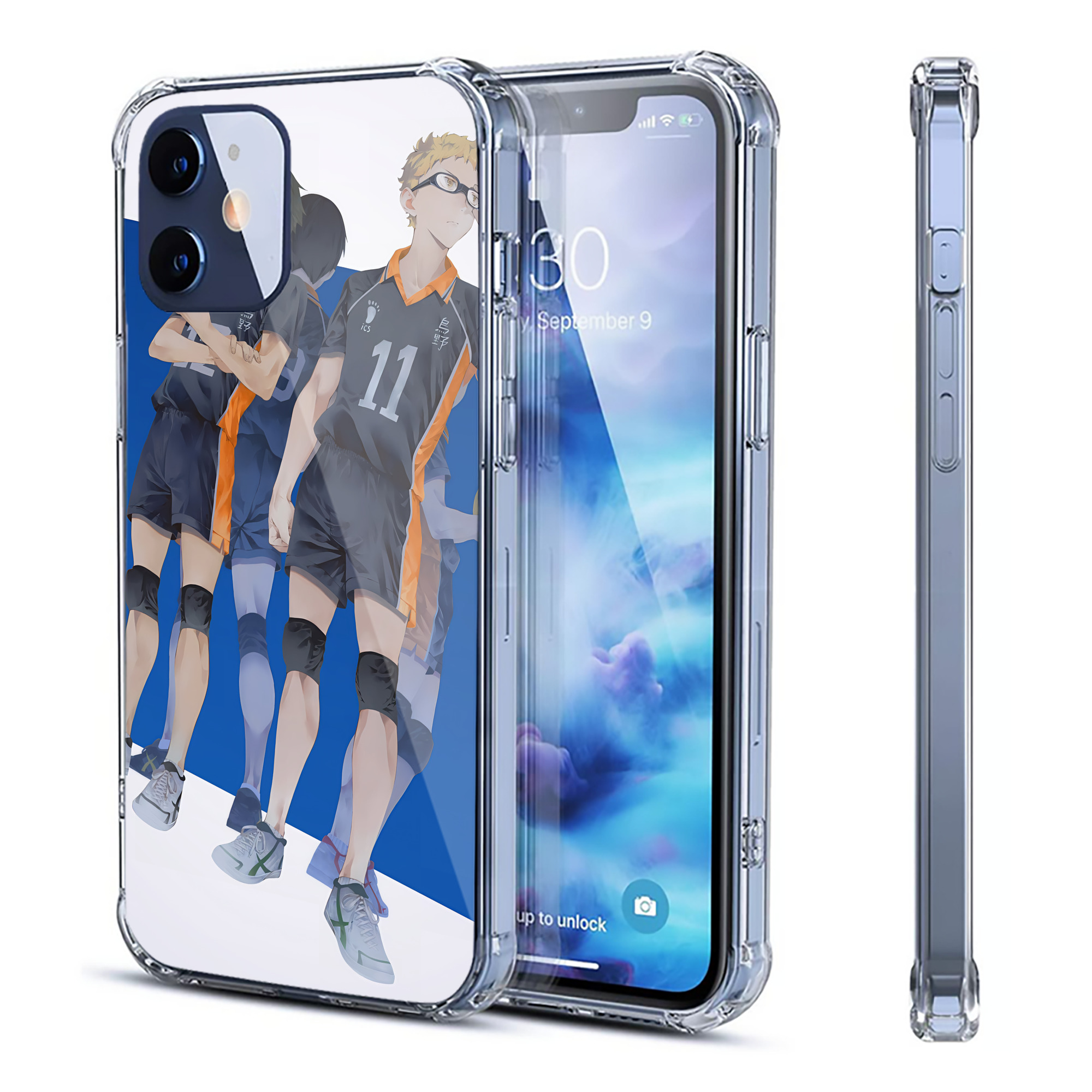 （画像用） ハイキュー!! Haikyu!! 【iPhone 12シリーズ対応】透明スマホケース（クリアソフトケース）